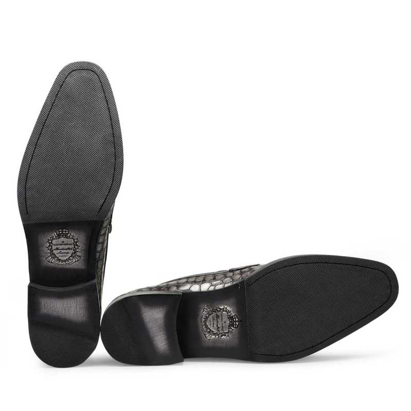 Iverson Grey Penny Loafers