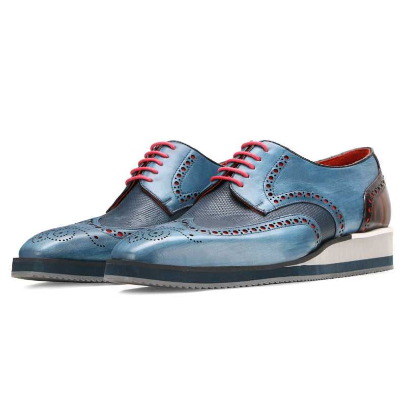 SAXTON AirFlexLite Wingtip Brogues - Blue