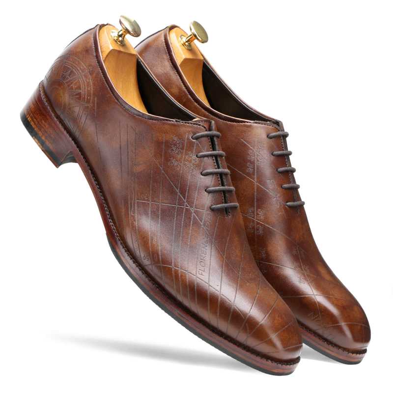 Saxton Wholecut With Leather Sole - Brown