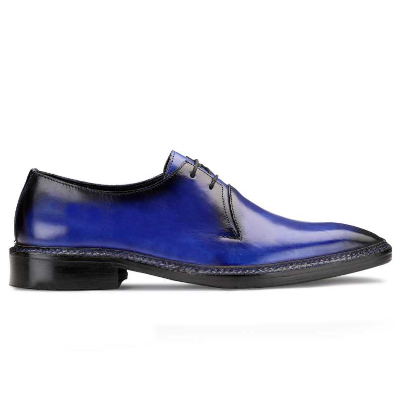 Baron Patina Derby Shoes Blue