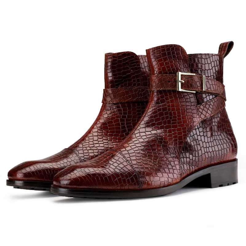 Jodhpur Boot In Patina Scales Wine