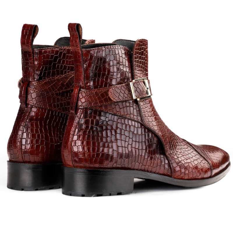 Jodhpur Boot In Patina Scales Wine