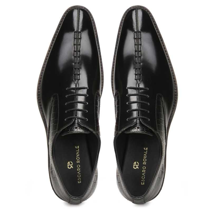 Tony Black Midsplit Oxford Shoes