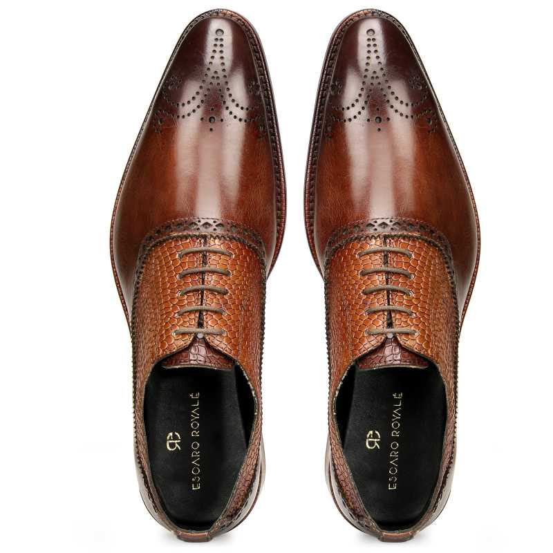 Mooney Patina Brown Oxford Shoes