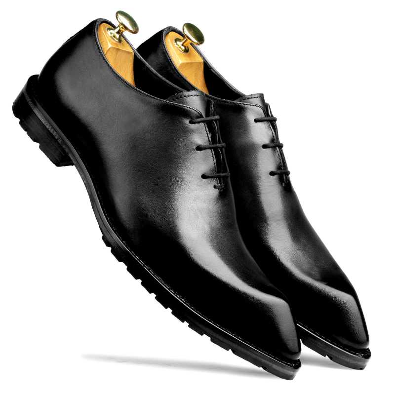 Connery Snip-Toe Black Oxfords