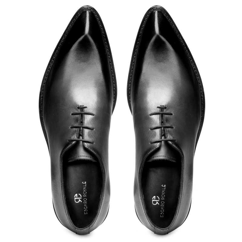 Connery Snip-Toe Black Oxfords