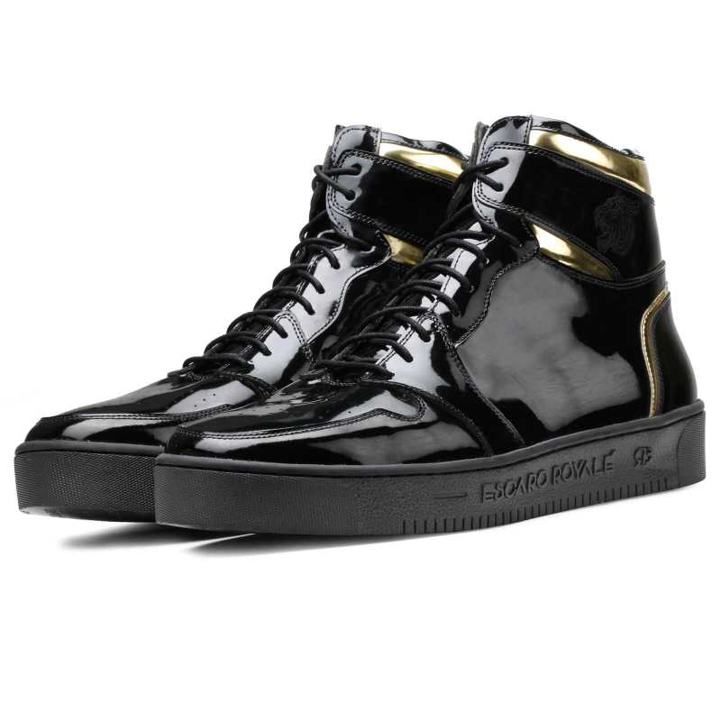 Kingston Black Gold Hightop Sneakers