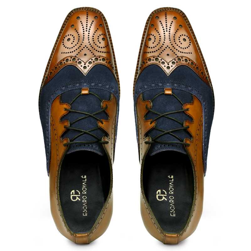 Bart Criss Cross Oxford Tan Blue