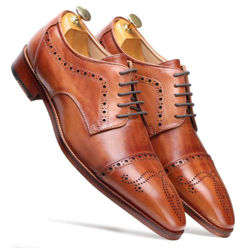 Brown Designer Derby Shoes