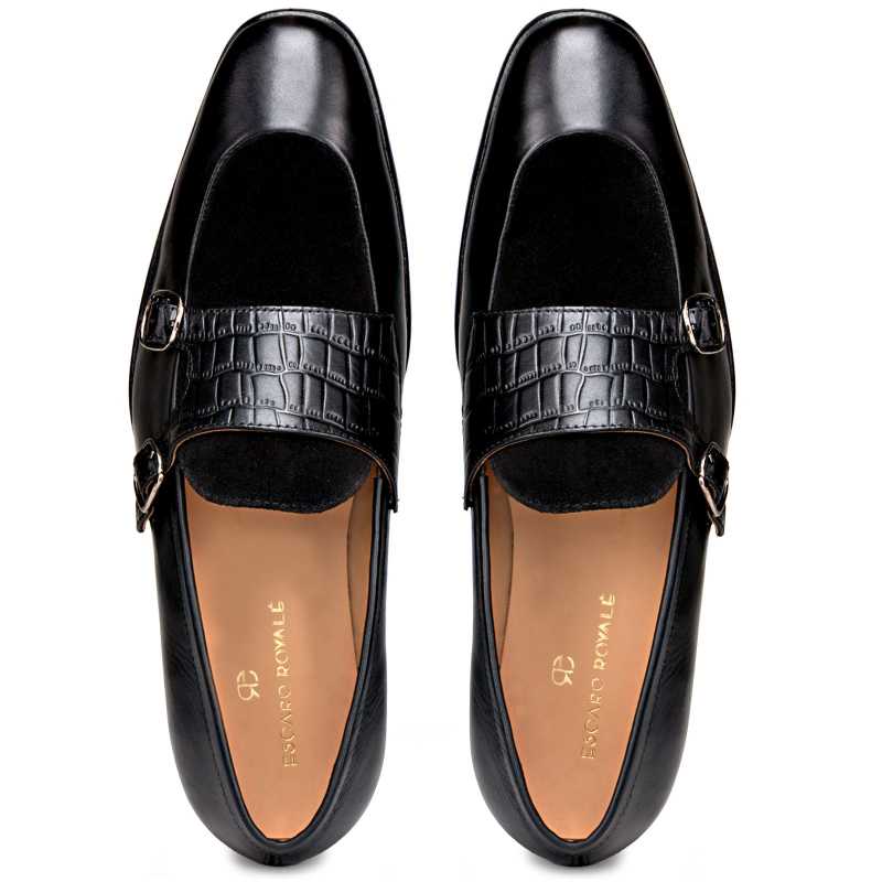 The Austin Double Monk Loafer In Black