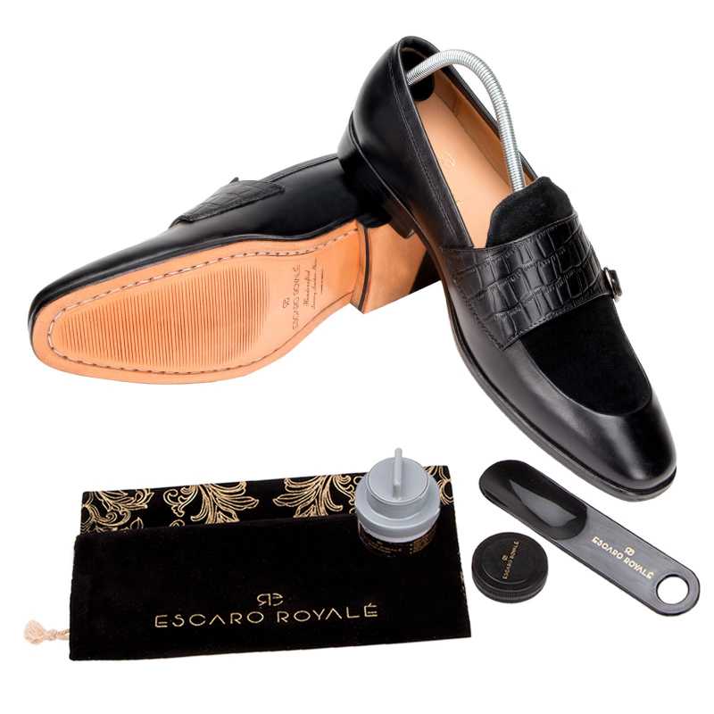 The Austin Double Monk Loafer In Black