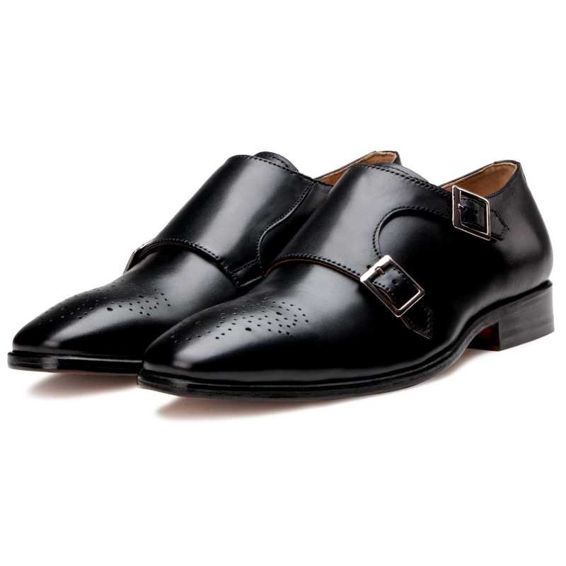 The Lincoln Monk Medallion Loafer In Black