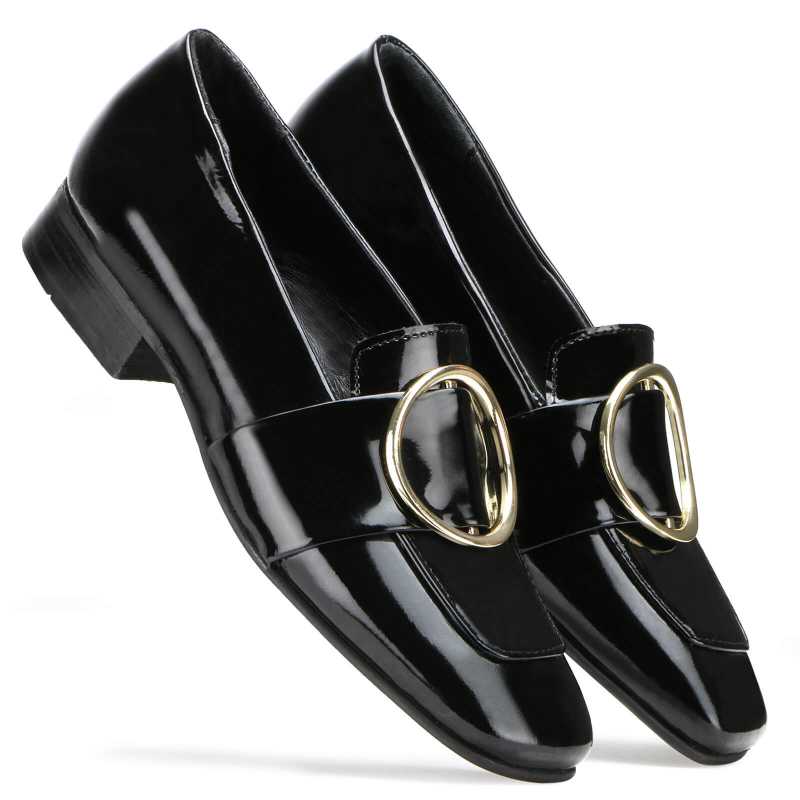 Josephine Womens Buckle Loafers