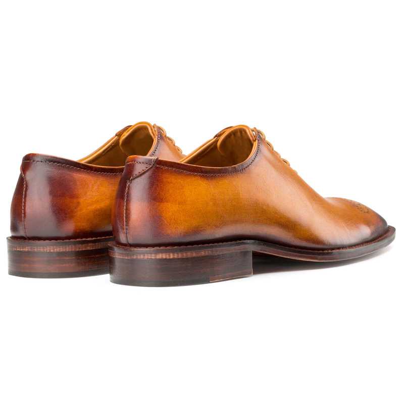 Tan Medallion Wholecut Oxford