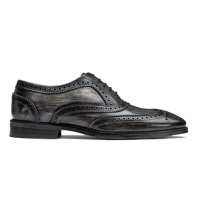 Grey Wingtip Brogue