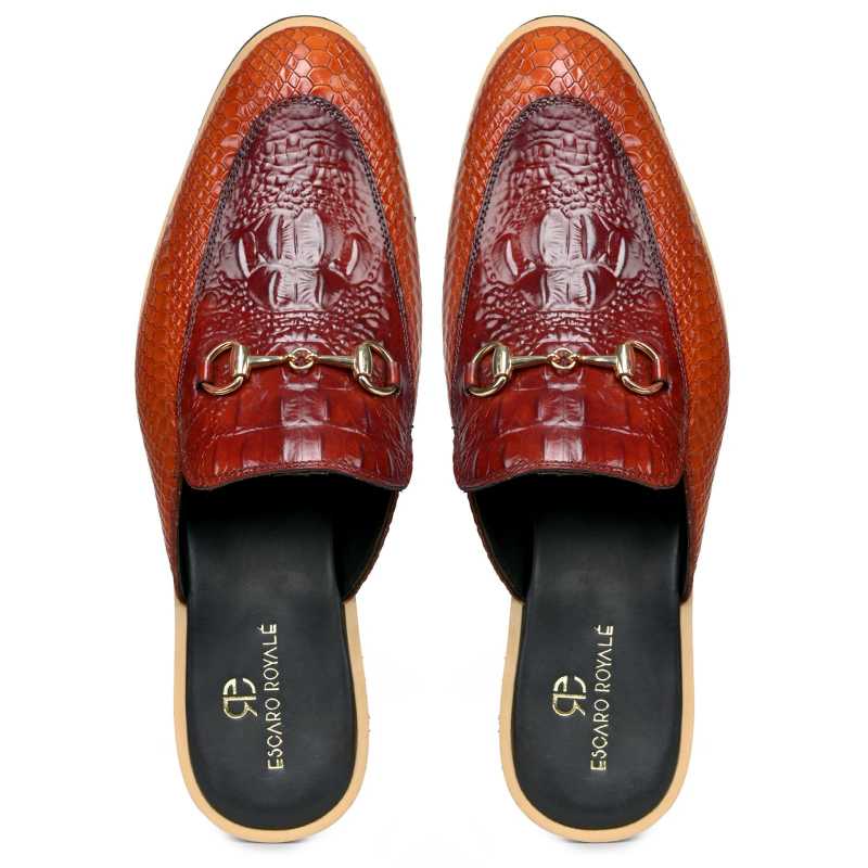 The Hale Slippers Mules Cognac