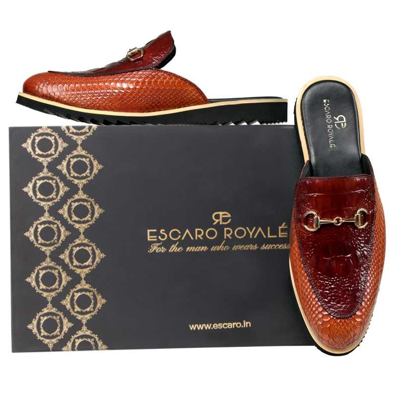 The Hale Slippers Mules Cognac