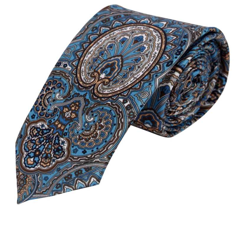 Teagan Blue Floral Tie