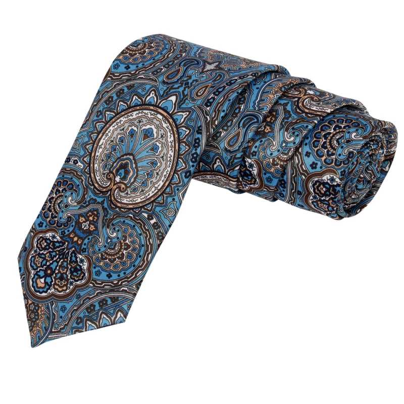 Teagan Blue Floral Tie