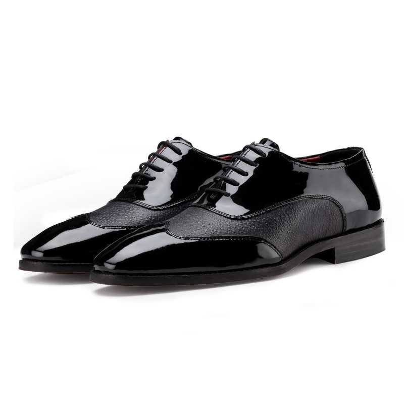 The Damian Dual-Texture Oxford In Black