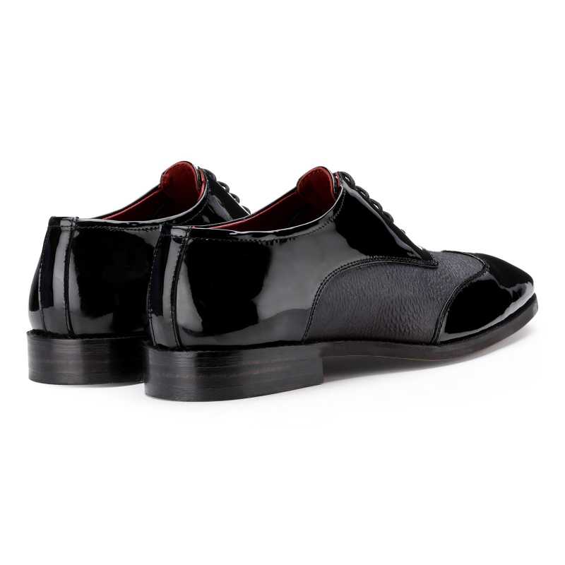 The Damian Dual-Texture Oxford In Black