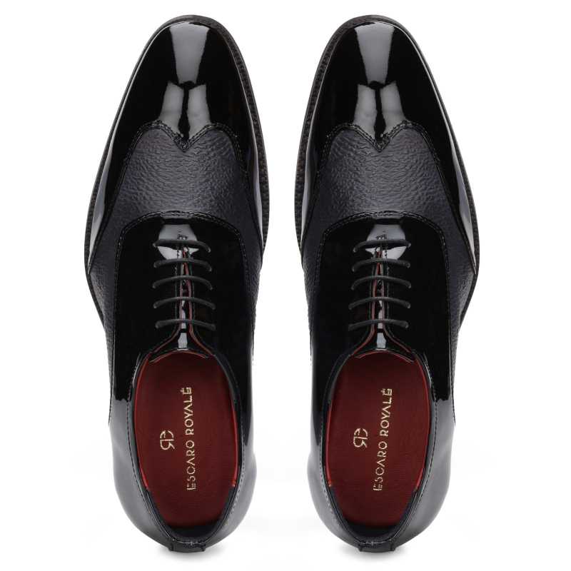 The Damian Dual-Texture Oxford In Black