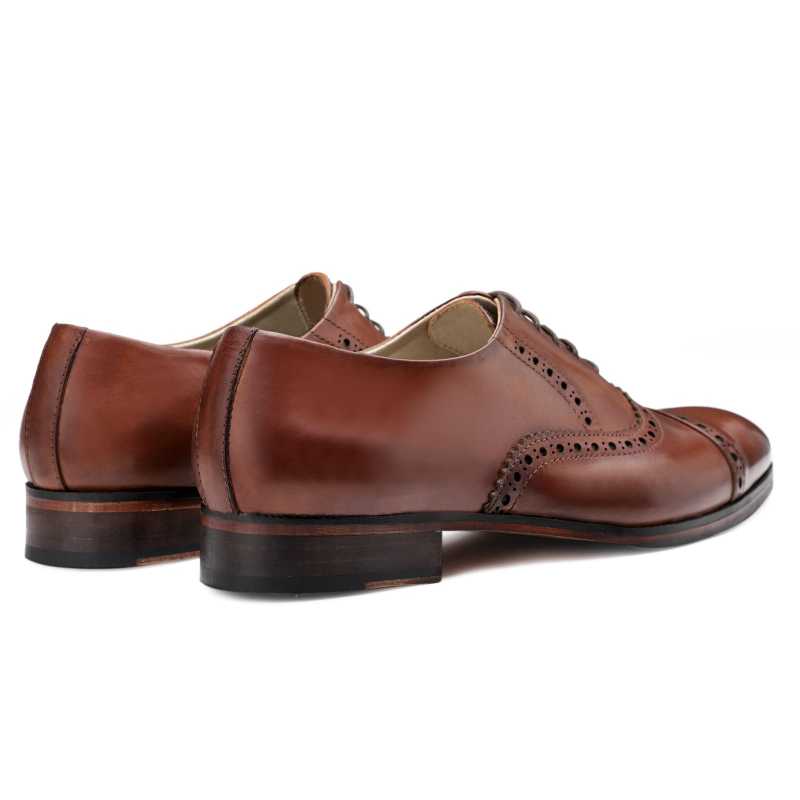 The Vienna Toecap Oxfords In Cognac