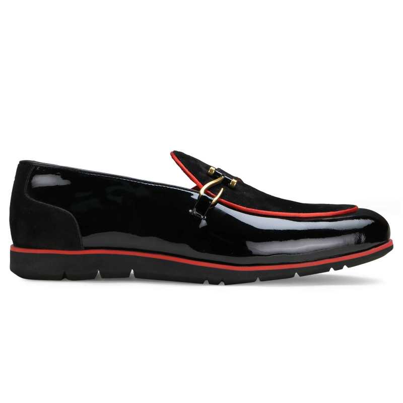 Sterling Slipons in Black-Red