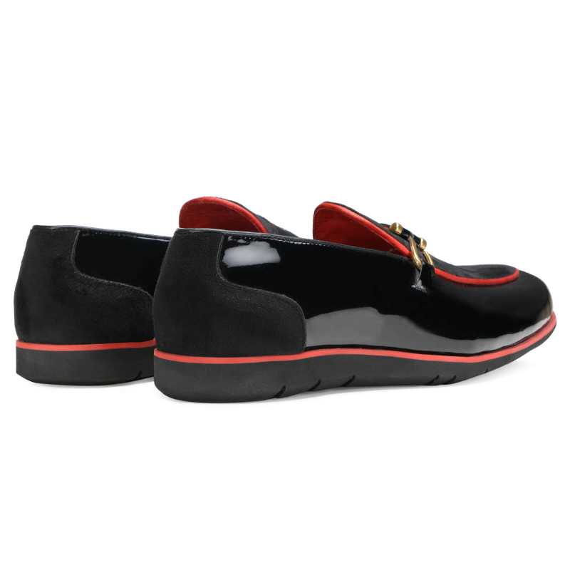 Sterling Slipons in Black-Red