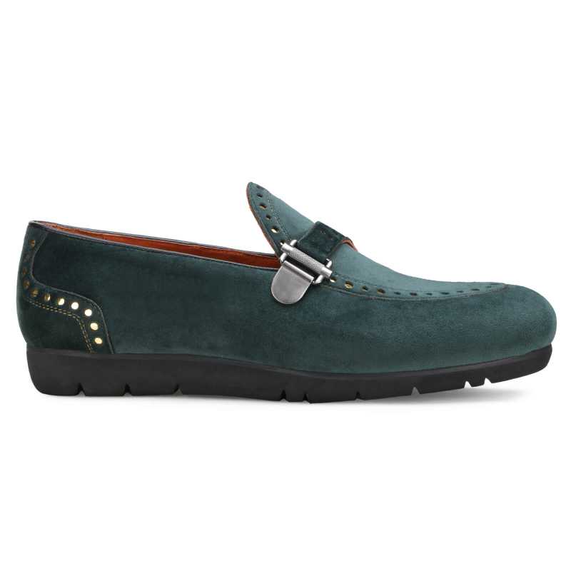 Avalon Velvet Slipons in Green