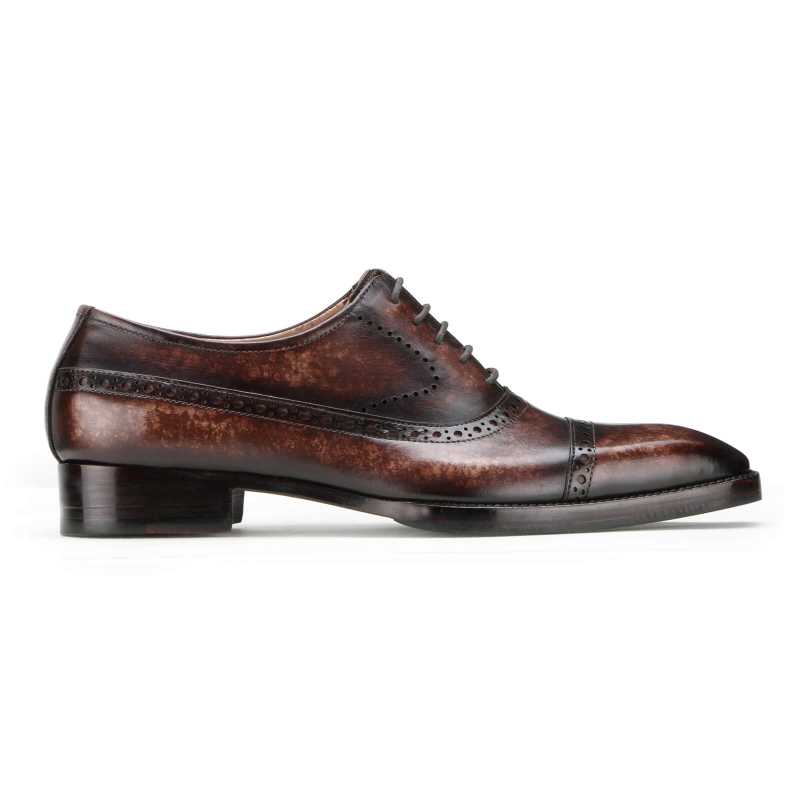 Matt Designer Oxfords In Brown