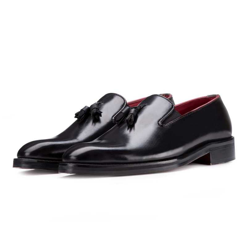 Designer Black Tassel Loafer