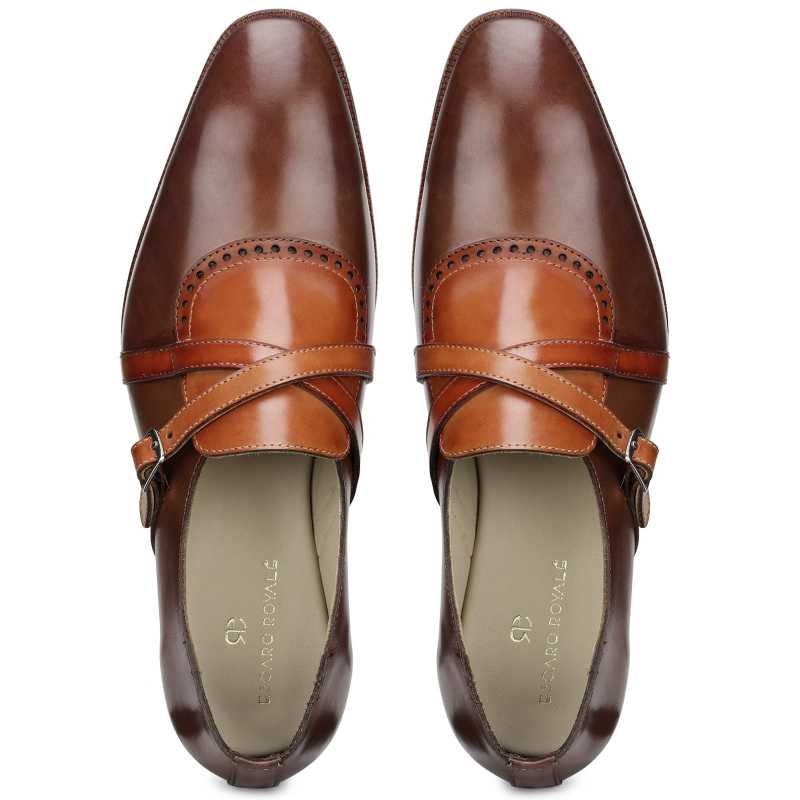 The Drake Cross Monk In Brown Tan