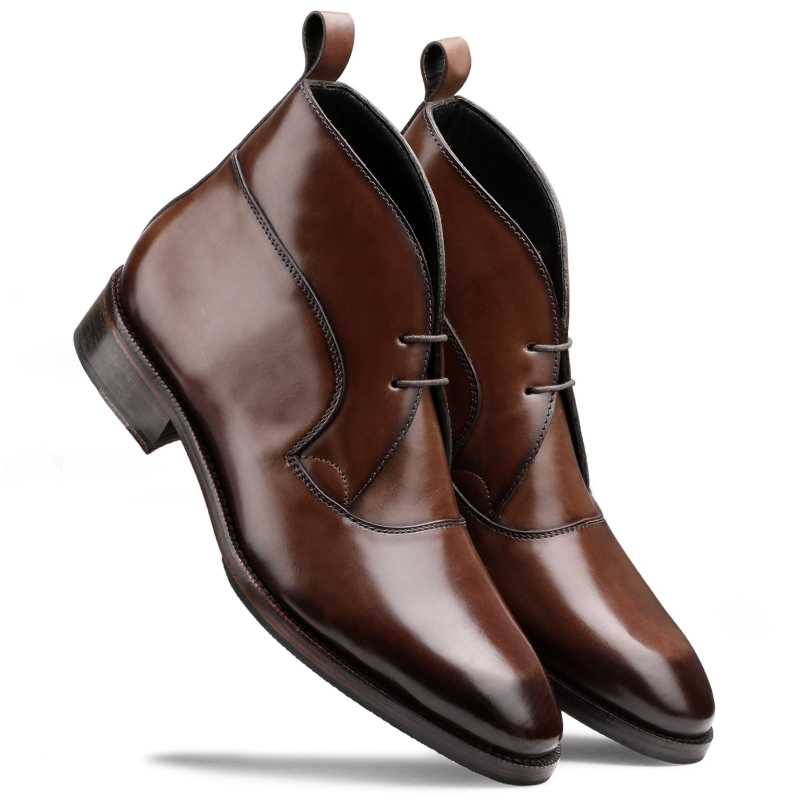 The Hudson Designer Chukka Boot In Brown