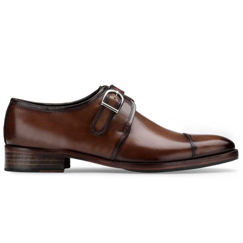 The Henry Toecap Monkstrap In Cognac