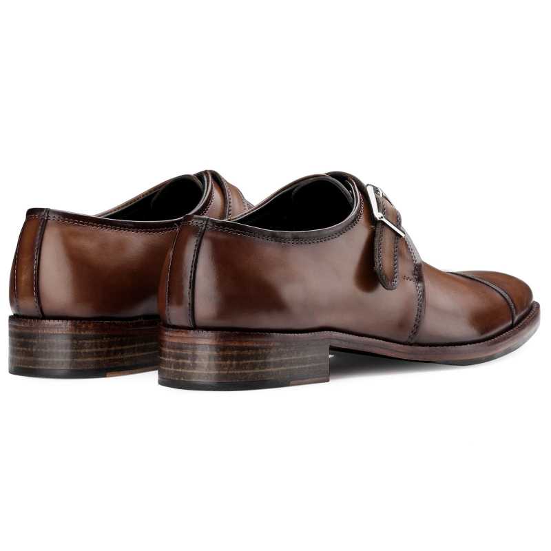 The Henry Toecap Monkstrap In Cognac