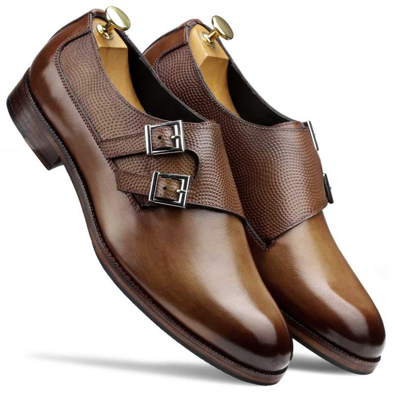 The Samuel Designer Double Monk In Cognac