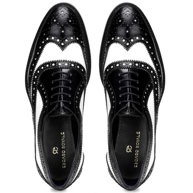 The Golf Designer Brogue In Black White