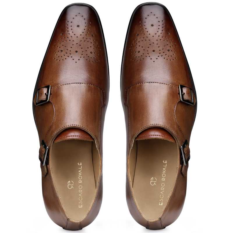 The Lincoln Monk Medallion Loafer In Tan