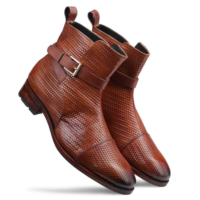 Jodhpur Boot In Patina Scales Cognac