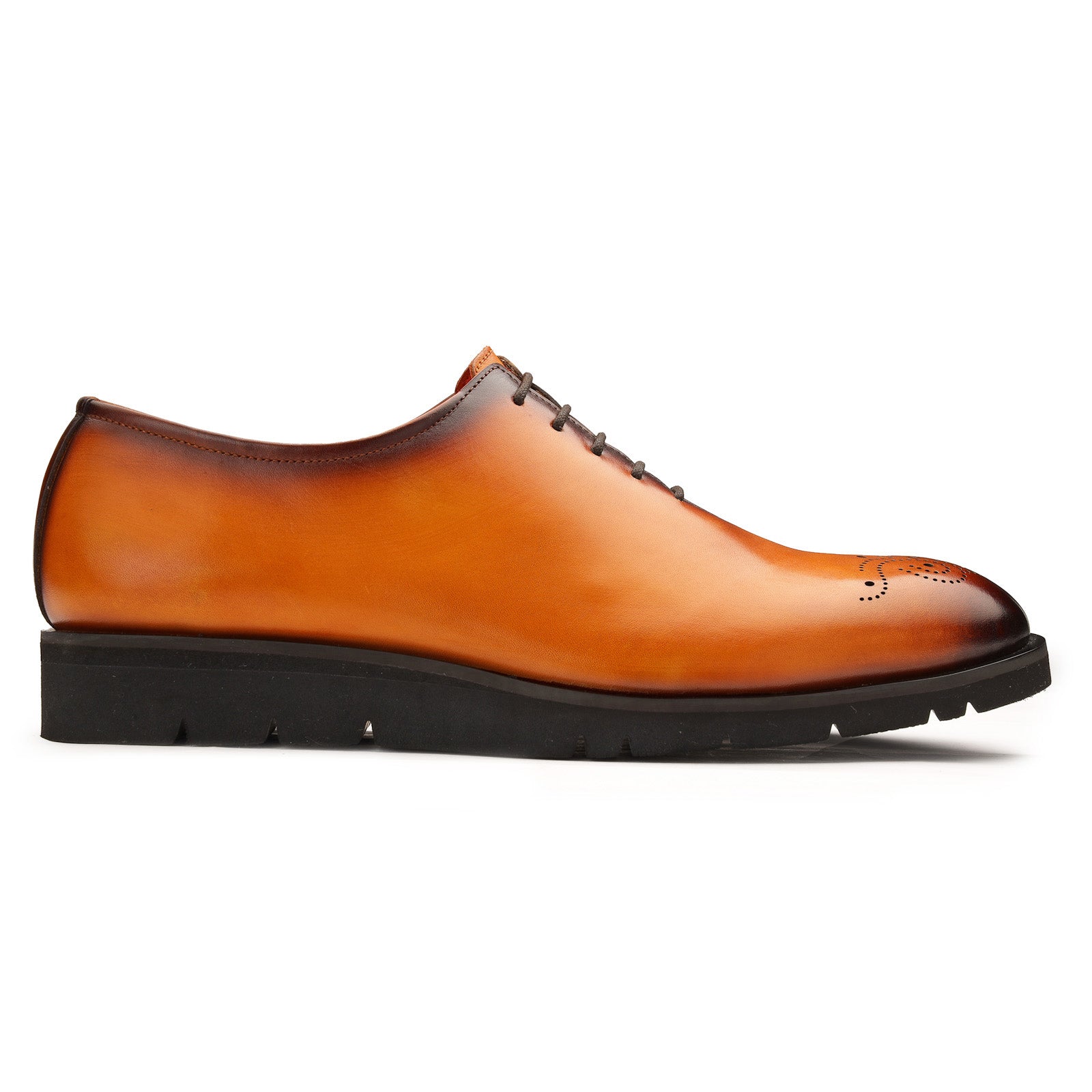 Medallon Wholecut Oxfords - Tan