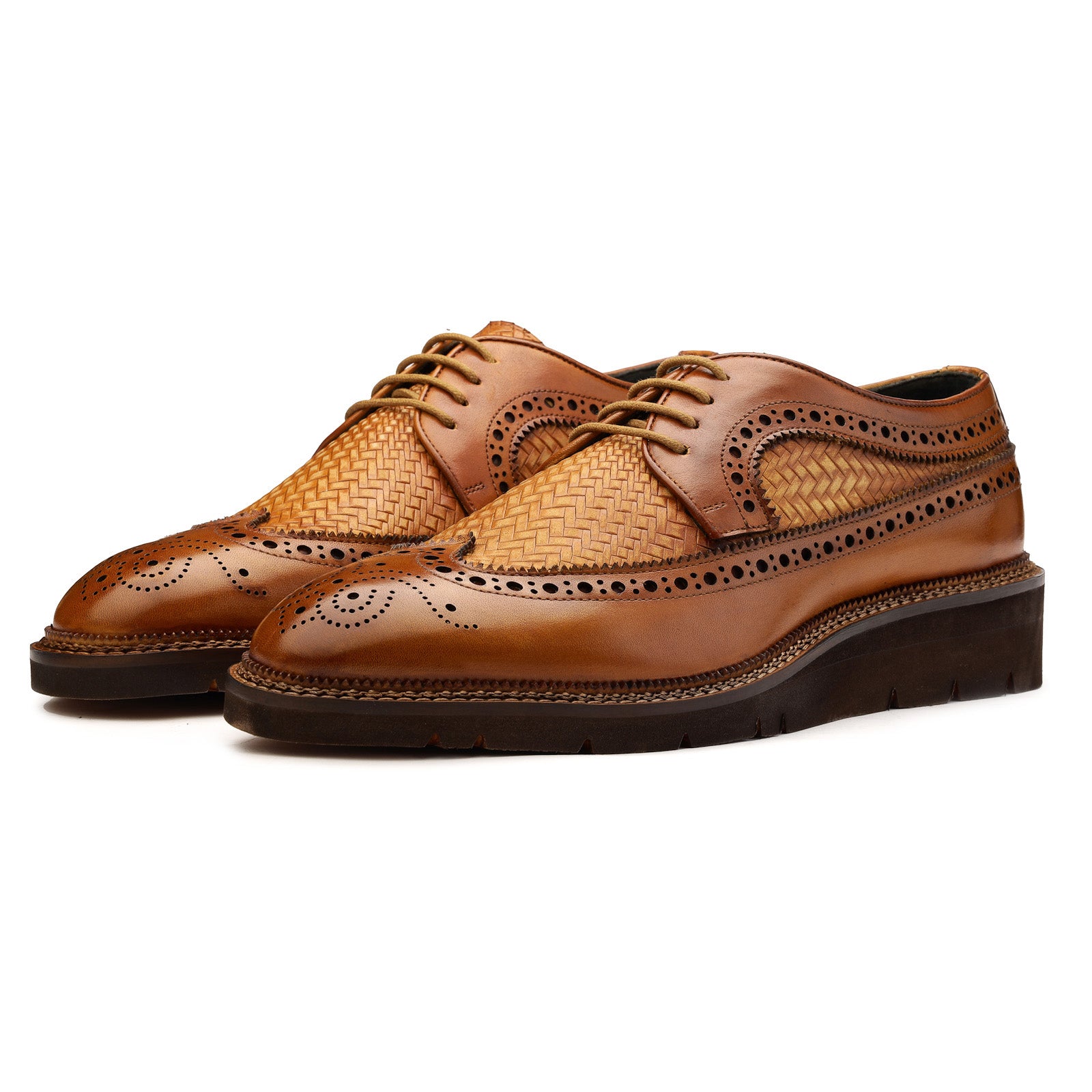 Shawn Dual Textured Brogues