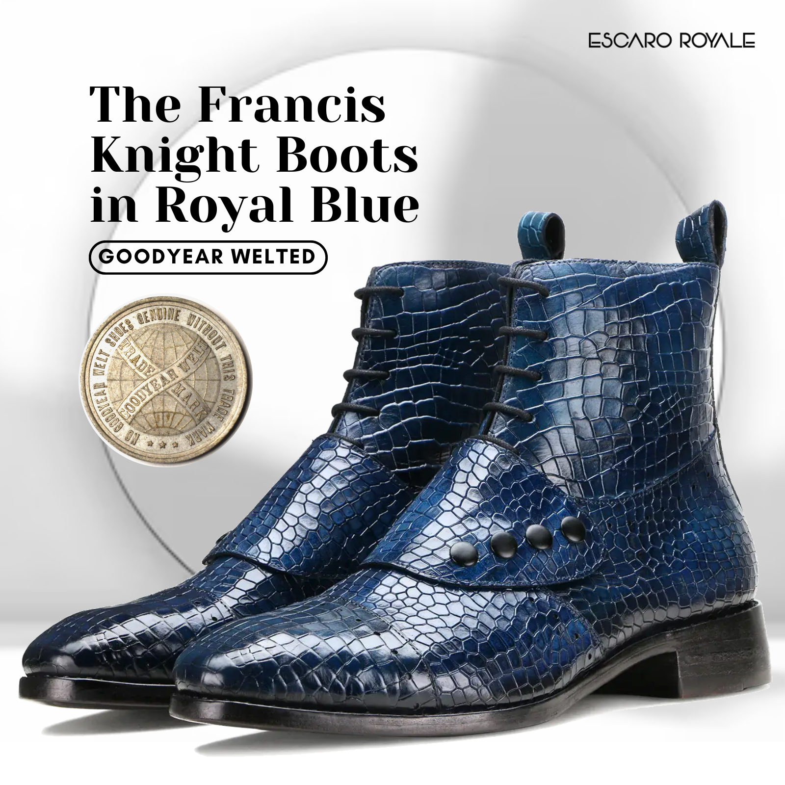 Escaro Royale Goodyear Welted Francis Knight Boots