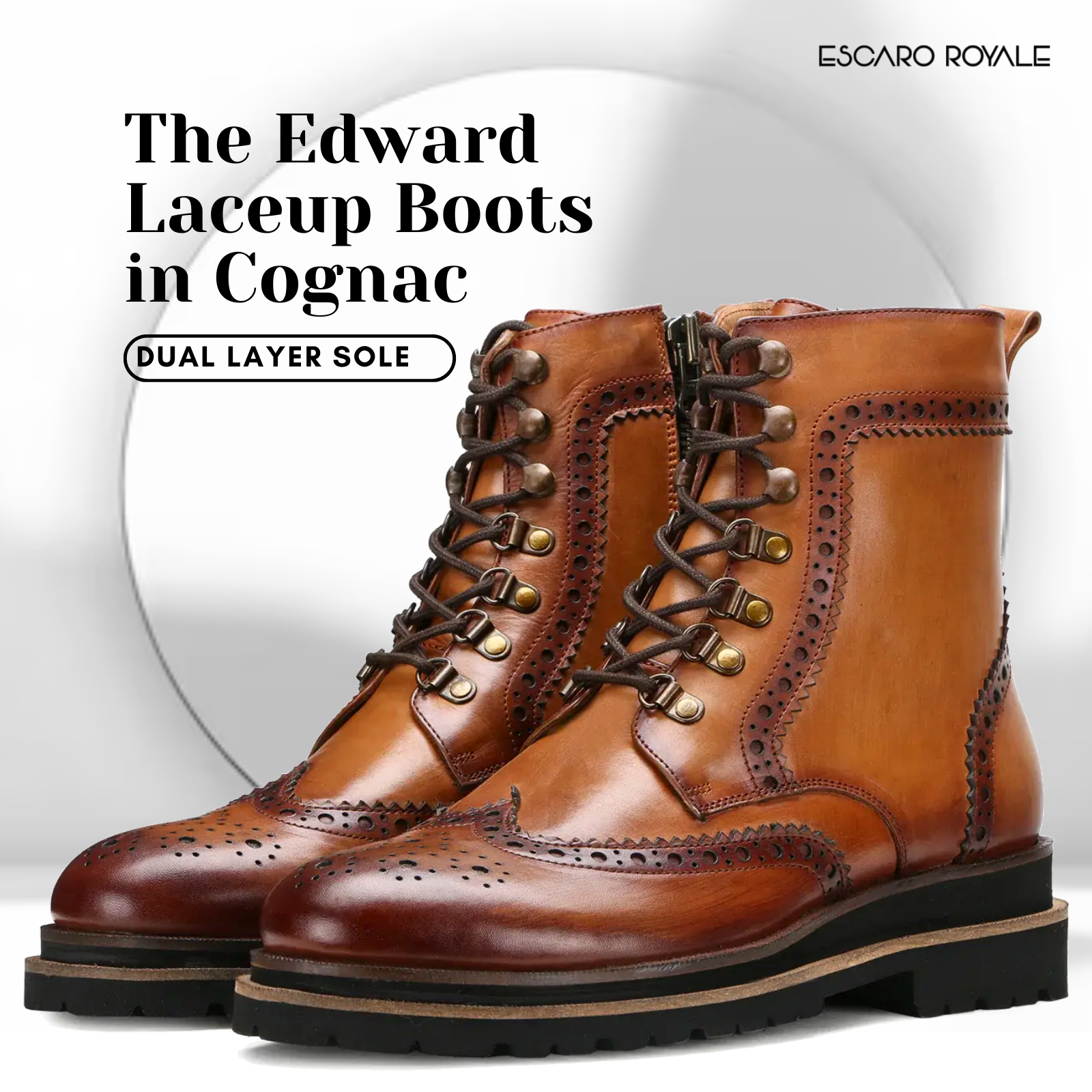 Escaro Royale Edward Laceup Boots