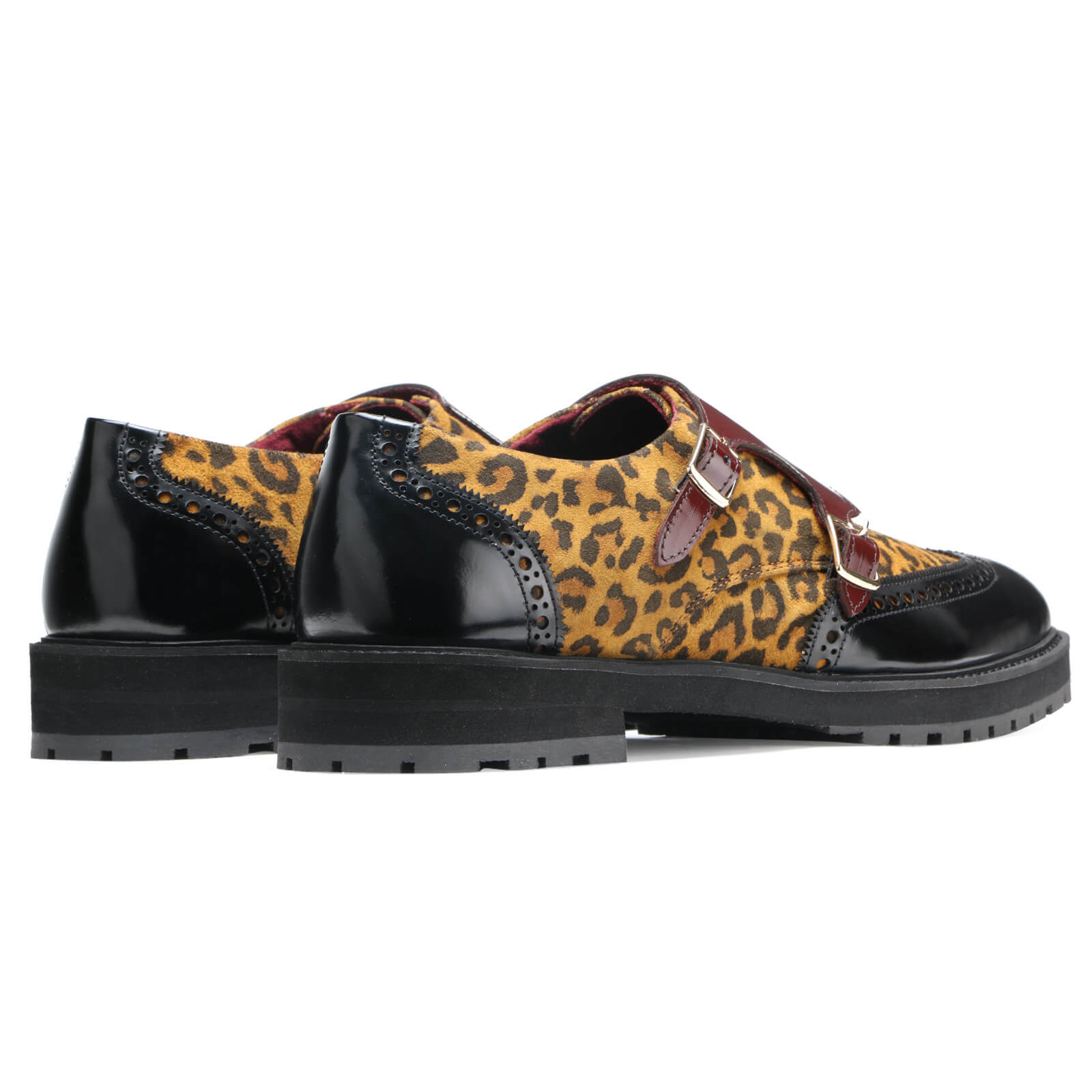 Ontario Leopard Print Double Monk