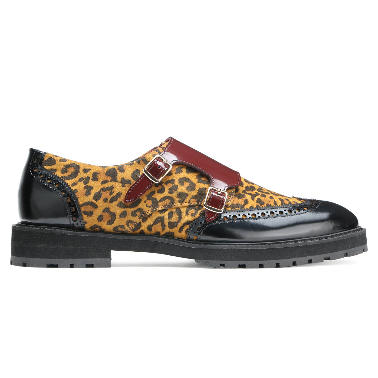 Ontario Leopard Print Double Monk