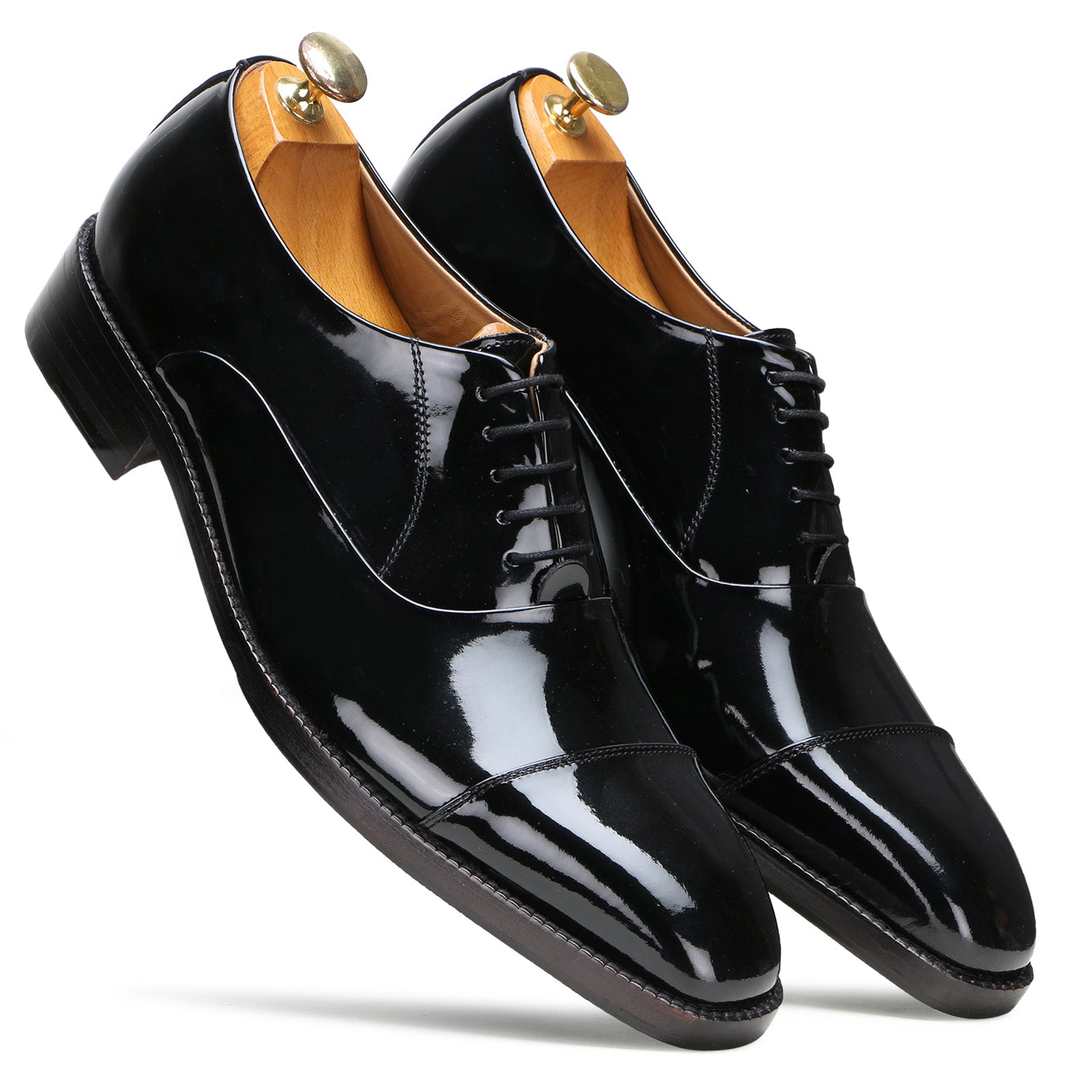 The Hoboken Patent Oxfords In Black