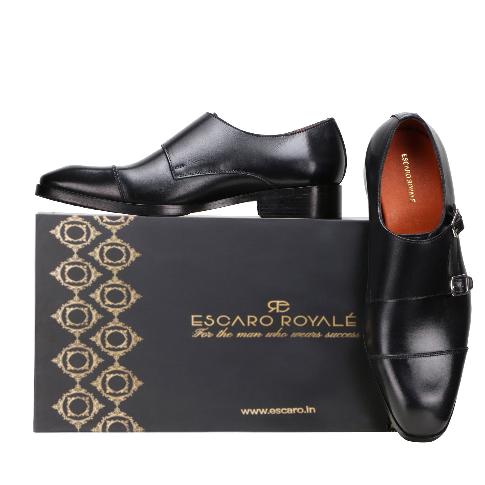 Kai Double Monkstrap   in Black