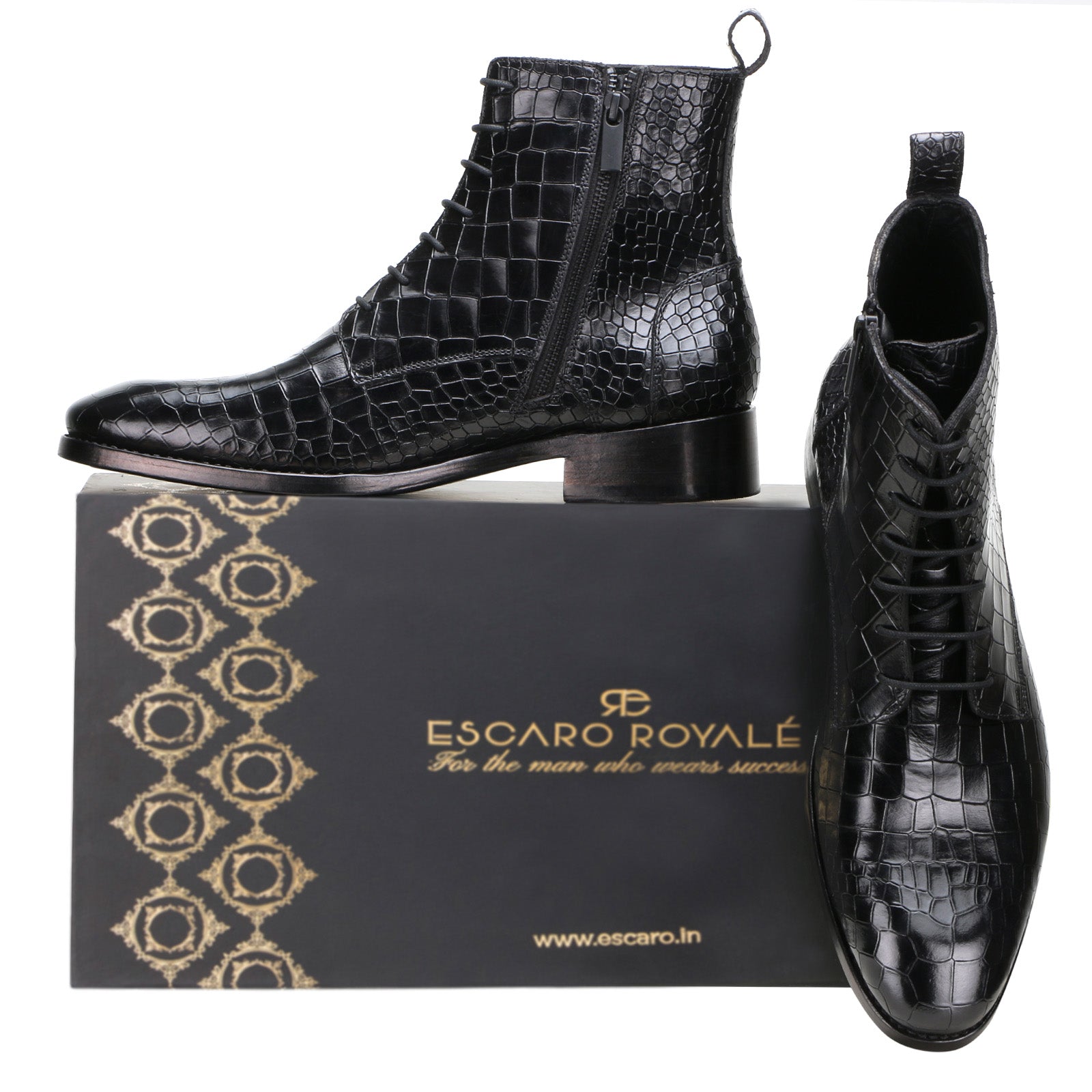 Escaro Royale Goodyear Welted Marcus Laceup Boots