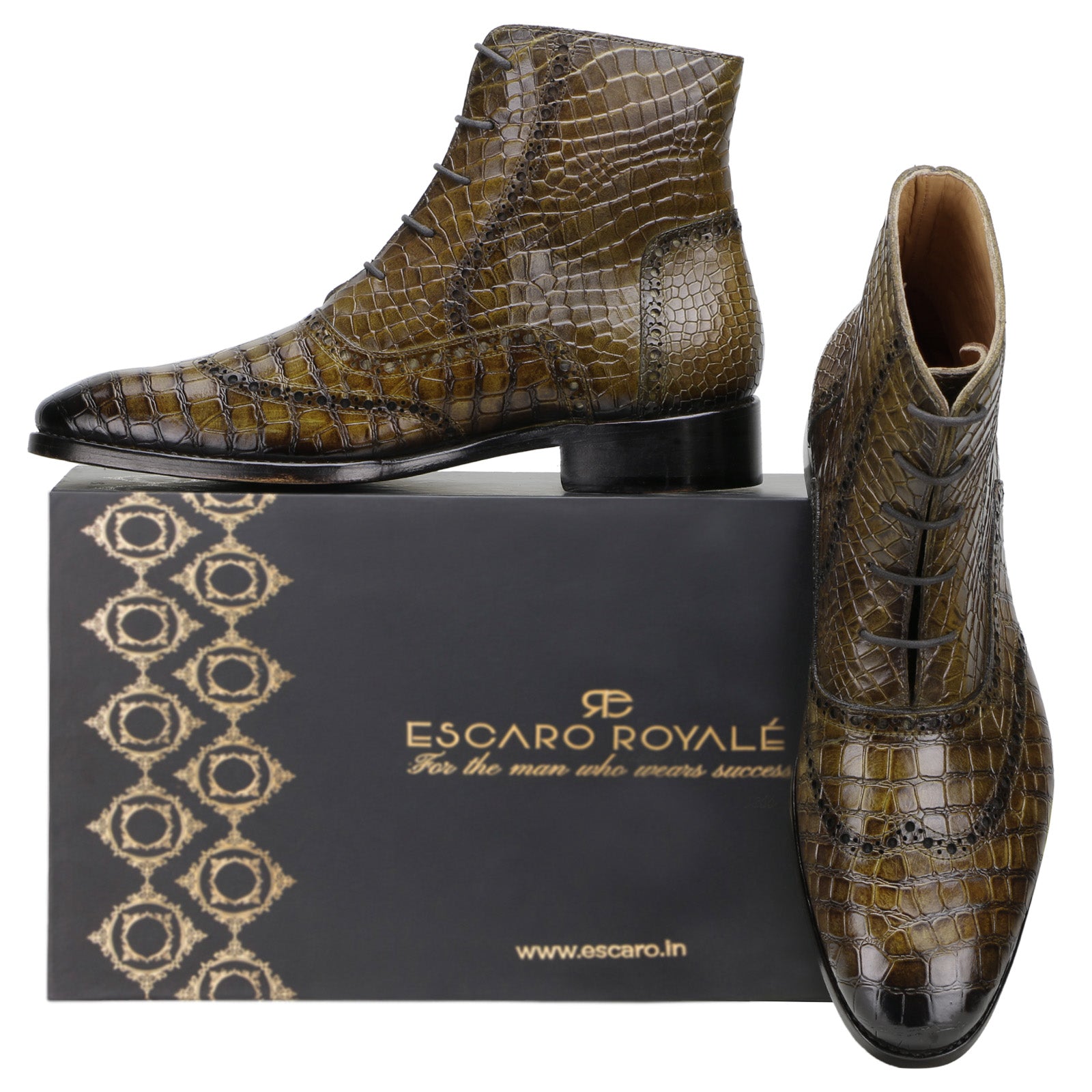 Escaro Royale Goodyear Welted Marcus Laceup Boots